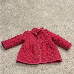 Polo by Ralph Lauren Pink Puffer Jacket with Quilted Design